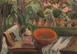 Dahm Helen; Fenster mit Kakteen , 1926