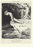 Daumier Honoré; "Der schöne Narziss"