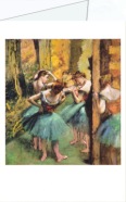 Degas Edgar; Tänzerinnen (Rosa und Grün) , ca. 1890
