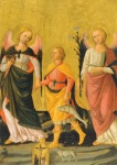 Domenico di Michelino; Two Angels and the young Tobias (Detail) , around 1480
