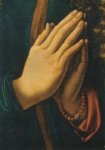 Dürer Albrecht; Bildnis einer jungen Frau mit offenem Haar (Ausschnitt : Betende Hände) , 1497