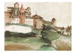 Dürer Albrecht; Das Schloß von Trient , 1495