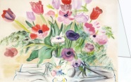 Dufy Raoul; Anemonen und Tulpen