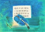 Dufy Raoul; Die blaue Geige , ca. 1946