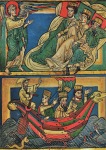 Evangelista; Dream and Homeward Journey of the Three Kings , around 1230