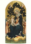 Fabriano Gentile da; Thronende Madonna mit Kind, anbetenden Engeln und Propheten , ca. 1420