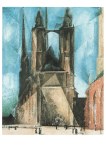 Feininger Lyonel; The Church of Halle , 1930
