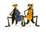 Ferner Michael; Celloduett in Gelb-Blau , 1995