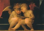 Fiorentino Rosso; Maria mit Kind, Ausschnitt : 2 Engel