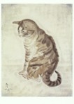 Foujita Tsugouharu; Katze , 1933