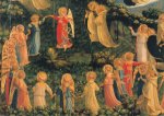Fra Angelico; Engelreigen - Der Reigen der Seligen (Ausschnitt aus 'Das Jüngste Gericht')