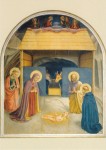 Fra Angelico; Die Geburt Christi mit der Hl.Katharina und Petrus