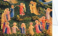 Fra Angelico; Engelreigen - Der Reigen der Seligen (Ausschnitt aus 'Das Jüngste Gericht')