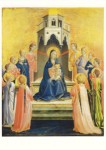 Fra Angelico; Thronende Madonna mit Kind, von Engeln umgeben , ca. 1420