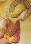 Fra Angelico; Verkündigung an Maria - Ausschnitt, um 1455