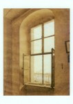 Friedrich Caspar David; Blick aus dem linken Atelierfenster , 1805/06