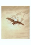 Friedrich Caspar David; Fliegende Eule vor dem Mond , um 1836/37