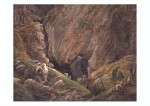Friedrich Caspar David; Felsenschlucht im Harz , um 1821