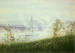 Friedrich Caspar David; Flussufer im Nebel , ca. 1820/25