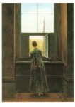 Friedrich Caspar David; Frau am Fenster , 1822