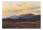 Friedrich Caspar David; Klosterruine Eldena im Riesengebirge (Ruine im Riesengebirge) , um 1834