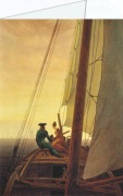 Friedrich Caspar David; Auf dem Segler , 1819