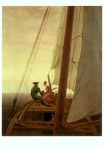 Friedrich Caspar David; Auf dem Segler , 1819