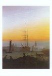 Friedrich Caspar David; Der Hafen von Greifswald , um 1818/20