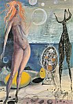 Fuchs Ernst; Weltnacht (Klage über das Weltenei) , 1947