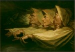 Füssli Johann Heinrich; Die drei Hexen, (Shakespeare, Macbeth) , 1783