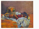 Gauguin Paul; Stilleben mit Früchten, Korb und Messer