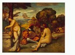 Giorgione eigentlich: Giorgio da Castelfranco; Ländliches Konzert