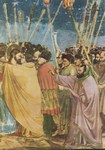 Giotto di Bondone; Gefangennahme Christi (Der Judas-Kuss)