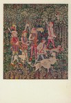 Gobelin - Wandteppich; 1. Auszug zur Jagd