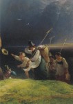 Gauermann Friedrich; Der Erntewagen (Detail) , 1837