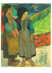 Gauguin Paul; Zwei bretonische Mädchen am Meer , 1889