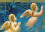 Giotto di Bondone; Engel (Ausschnitt aus "Christi Geburt") , um 1303/05