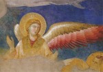 Giotto di Bondone; Die Himmelfahrt Christi - Ausschnitt : Engel , um 1290/95