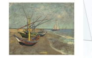 Gogh Vincent van - van Gogh; Boats at Saintes-Maries-de-la-Mer , 1888