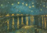 Gogh Vincent van - van Gogh; Starry Night above the Rhone, Arles , 1888