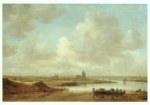 Goyen Jan van; Blick über den Rhein bei Arnheim , 1645