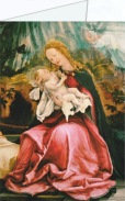 Grünewald Matthias; Isenheimer Altar : Die Geburt Christi (Detail)