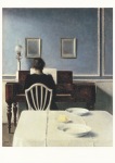 Hammershøi Vilhelm; Interieur mit junger Frau am Klavier, Strandgade 30 , 1901