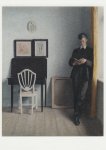 Hammershøi Vilhelm; Interieur mit lesendem jungen Mann , 1898