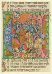 Handschriften; Initiale "E",darstellend d.Sieg Willehalms
