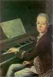 Helbling Thaddäus; Carl Graf Firmian (früher: Mozart) am Klavier