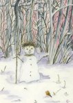 Heuberger Elisabeth; Schneemann im Winterwald