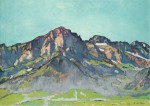 Hodler Ferdinand; The Dents Blanches near Champéry in the Morning Sun , 1916