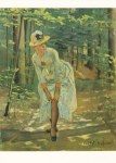 Hodler Ferdinand; Die Frau mit dem Strumpfband , 1887