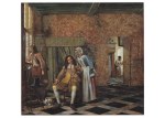Hooch Pieter de; Gesellschaftsstück, um 1663/65